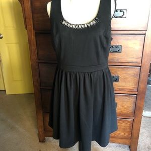 Princess Vera Wang bling neckline fit & flare